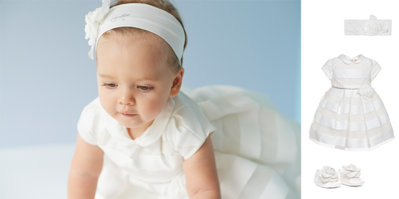 Ekskluzywne ubranka dla niemowląt do chrztu.